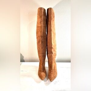 Cole Haan Vandam Over-the-Knee boots Color Golden Honey Suede, Size 7.5